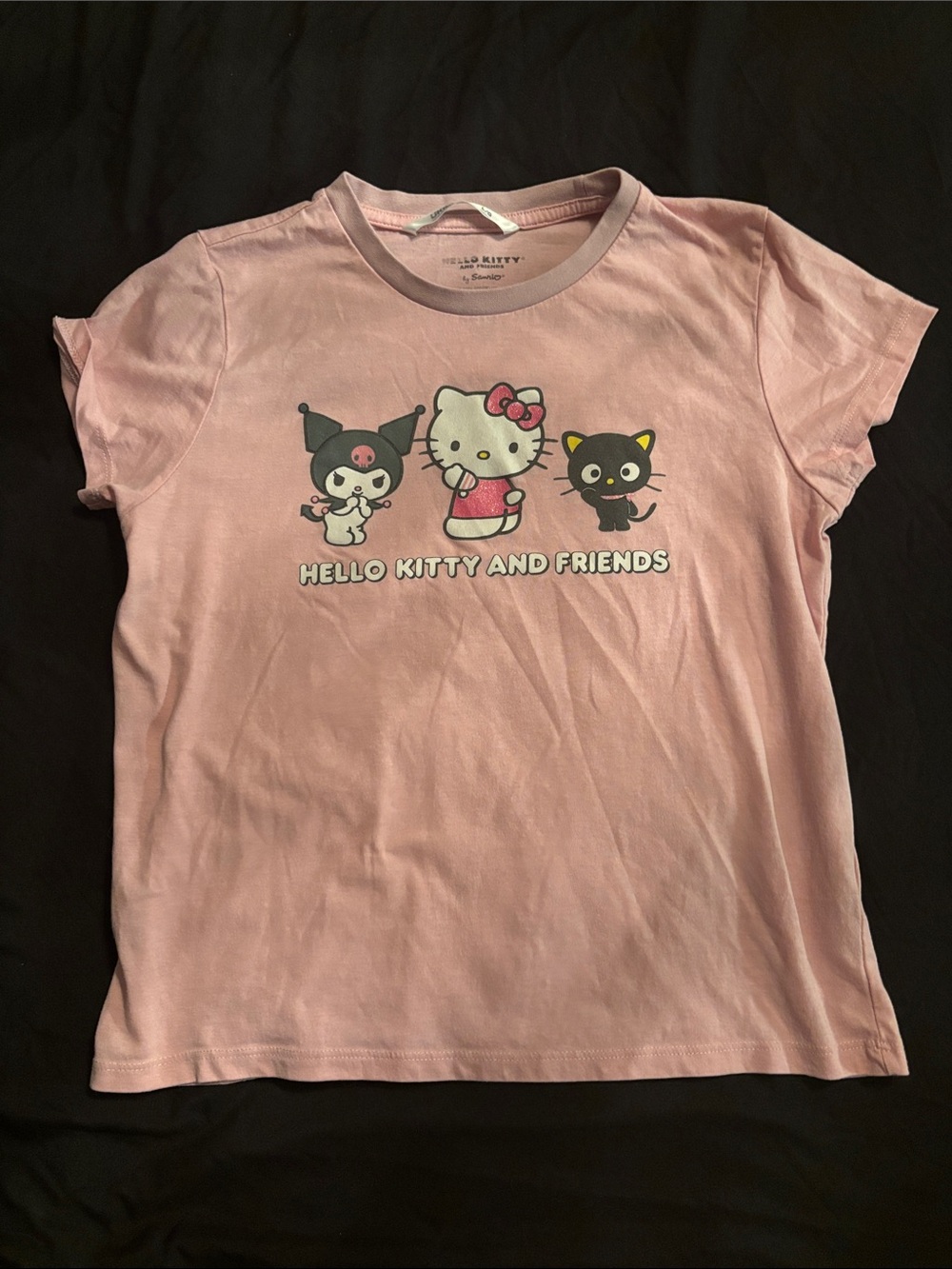 Hello Kitty Pink Graphic Tee with Friends size: 14-16